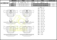 Колодки тормозные / ANCHI AC0024C ANCHI AC0024C | цена за 1 шт