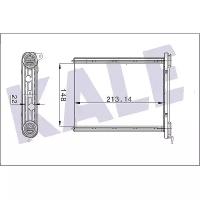 KALE 347125 радиатор отопителя для а / м Renault (Рено) Megane (Меган) III (08-) / Scenic (Сценик) III (09-) / fluence