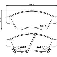 TEXTAR 2381701 (087501 / 181453 / 225215) колодки тормозные дисковые передн suzuki: Liana (Лиана) 02-, Liana (Лиана)