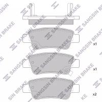 Колодки тормозные дисковые задние для Хонда СРВ 4 2012-2018 год выпуска (Honda CR V 4) HI-Q SP1568