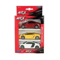 Набор WELLY Модели машин 1:43 Lambo Gallardo Porsche 911 и Audi R8 Coupe