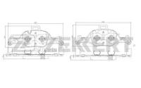 ZEKKERT BS-1526 Колодки торм. диск. передн. BMW 5 (G30 G31 F90) 16- 6 (G32) 17- 7 (G11 G12) 15- X3 (G01 F97) 17-