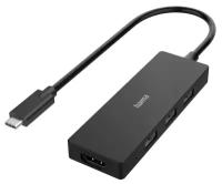 Разветвитель USB-C Hama H-200113 4 порт. черный