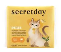 Secret Day Sense Ультратонкие дышащие ежедневные прокладки (15 cm) 20шт