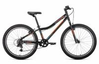 Велосипед Forward TITAN 24 1.0 черный, ярко-оранжевый 24 " 12.0 " 2022 года