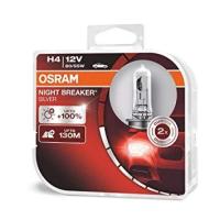 Лампа галогенная Osram Night breaker Silver H4 12V 60/55W, 2 шт