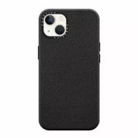 Чехол для телефона Casetify Leather Case MagSafe Compatible Apple Iphone 13 (Jet Black)