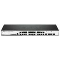 D-Link DGS-1210-28/ME/B2A Управляемый L2 коммутатор, 24x1000Base-T, 4x1000Base-X SFP, AC 220В/DC 12В(с возможностью мониторинга статуса питания коммут