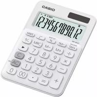 Калькулятор Casio MS-20UC-WE-W-EC/Компактный настольный калькулятор с большим 12-разрядным ЖК-дисплеем