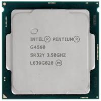 Процессор INTEL PENTIUM G4560 OEM (Socket 1151. 2-ядерный. 3500 МГц. Kaby Lake-S. Кэш L2 - 0.5 Мб. Кэш L3 - 3 Мб. Intel HD Graphics 610. 14 нм. 54 Вт)