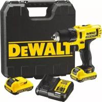 Дрель-шуруповерт DeWALT DCD710D2-QW, 2Ач, с двумя аккумуляторами