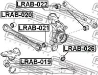 Сайленблок заднего рычага LRAB021, LRAB021 FEBEST LRAB-021