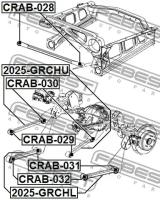 сайлентблок подвески, CRAB028 FEBEST CRAB-028