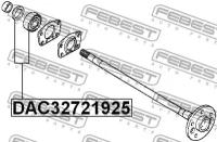 Подшипник шариковый задней полуоси FEBEST DAC32721925