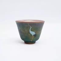 Чашка чайная (пиала) - Журавли, винтажная керамика, 70 мл