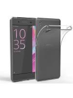 Силиконовый чехол Sony Xperia X Compact прозрачный глянцевый 0.5mm