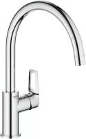 Grohe Kitchen Sink Mixer Tap Single Lever Chrome, 31367001 [Energy Class A]