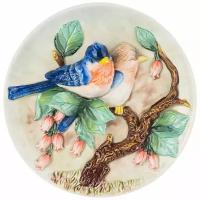 Тарелка декоративная Птицы на ветке Размер: 20,5*5,5 см