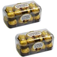 Конфеты шоколадные в коробке Ferrero Rocher с начинкой из крема и лесного ореха 200 г (2 шт.)