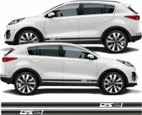 Наклейка для Kia Sportage 2011 - 2013 GT Line (черный) 2 шт