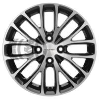 Колесный диск Khomen Wheels KHW1506 (Rio/Solaris) 6.00x15.00/4x100.00 D54.10 ET48.00 Black-FP