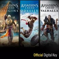 Игра Assassin's Creed Valhalla, Assassin's Creed Odyssey, and Assassin's Creed Origins Xbox One, Xbox Series S, Xbox Series X цифровой ключ