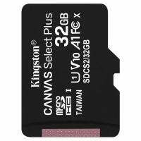 Карта памяти с адаптером 32GB microSD HC-I1 C10 Kingston с адаптером