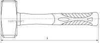 THORVIK SLSHP5 Кувалда с фиберглассовой рукояткой, 5 кг
