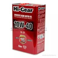 Масло моторное hi-gear sl/cf 10w-40 полусинтетическое 4 л hg1114