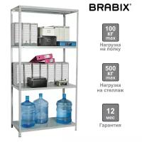 Стеллаж металлический Brabix MS-185/40/70-4 (S241BR354402) (1)