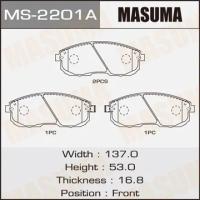 Колодки тормозные дисковые Masuma MS-2201