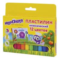 Пластилин классический Юнландик-Живописец 12 цветов 240 г 105029 (12)