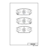 KASHIYAMA D6049M (MR389582 / MZ690021) колодки зад.Mitsubishi (Мицубиси) galant / sigma / Space wagon (Спейс вагон) 92-98