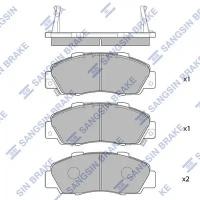 HI-Q SP1076-F (06450S0AJ00 / 06450S0KJ11 / 06450S2HJ00) колодки дисковые п.\ Honda (Хонда) Accord (Аккорд) 2.0-3.0 90-03 /