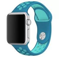 Ремешок Apple Watch 42/44/45/49 mm Perforated Sport Band Light Blue/Turquoise