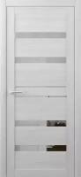 Межкомнатная дверь (дверное полотно) Albero Дрезден Эко-Шпон / Дуб нордик / Зеркало 70х200