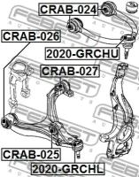 Сайленблок переднего нижнего рычага, CRAB025 FEBEST CRAB-025