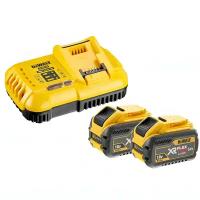 Набор (2 х DCB547 18V/9Ah, 54V/3Ah + DCB118) DeWalt FLEXVOLT DCB118X2-QW