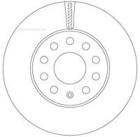 TRW DF6903S DF6903S_диск тормозной! перед.\ Audi A3, Skoda Octavia/Superb, VW Golf/Jetta 1.2TSI-3.6 03>