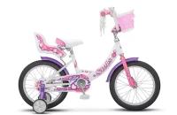 Велосипед STELS ECHO 16, колесо 16'', рост 9,5'', сезон 2023-2024, белый/розовый