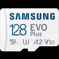 Samsung Карта памяти Samsung Evo Plus MB-MC128KA MicroSD XC 128 ГБ class 30 (с адаптером)