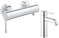 Комплект смесителей Grohe Essence New 33636001 + 23590001