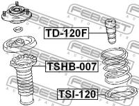 Отбойник переднего амортизатора, TD120F FEBEST TD-120F