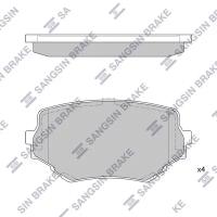 Колодки тормозные дисковые передние для Сузуки Гранд Витара 1997-2006 год выпуска (Suzuki Grand Vitara) HI-Q SP1535