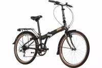 Велосипед Novatrack Vortex 24" (2024) черный 168399 (24AFV.VORTEX.BK4)