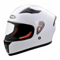 Шлем мотоциклетный Yema YM-832 Белый размер XL Тонированный визор