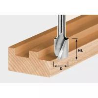 Фреза пазовая спиральная Festool HW Spi S8 D6/16