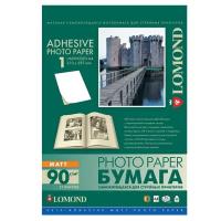Фотобумага для струйной печати Lomond А4 90 г/м2 25 листов самоклеящаяся матовая 2210003 (1)