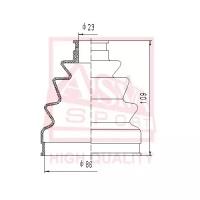 Пыльник, приводной вал, ASVA ASBT-127 (1 шт.)