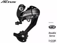 Переключатель задний, RD-M370-L, SHIMANO ALTUS, 9 ск., под петух, подвод - прямой